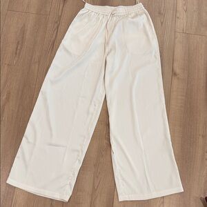 JLUXLABEL Cream Elastic Waist Pants